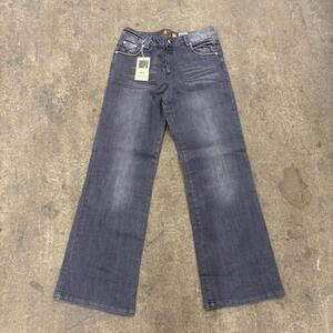 NWT Vintage Y2K Deadstock Grey Low-Rise Wide-Leg Jeans